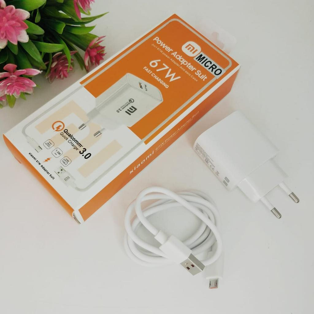 Charger Xiaomi Redmi 67W For Android Micro Qualcomm 3.0A Casan Redmi Xiaomi usb micro BY SMOLL