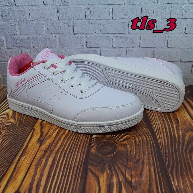 Sepatu Wanita New Era Cindy Kinvara 37-41 Sepatu Sneaker Putih Polos Original