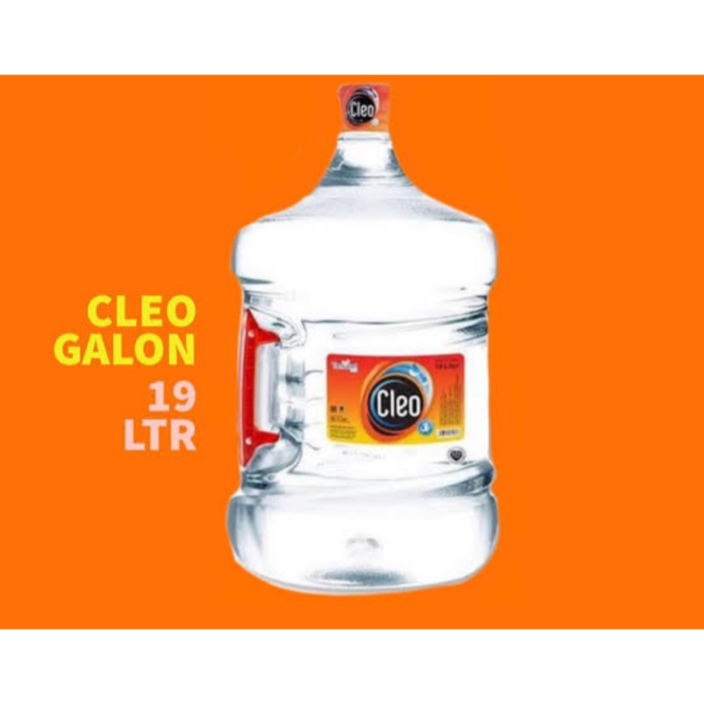 

CLEO GALON 19L 19 LITER TERMASUK GALON AIR MINERAL AIR MURNI INCLUDE GALON