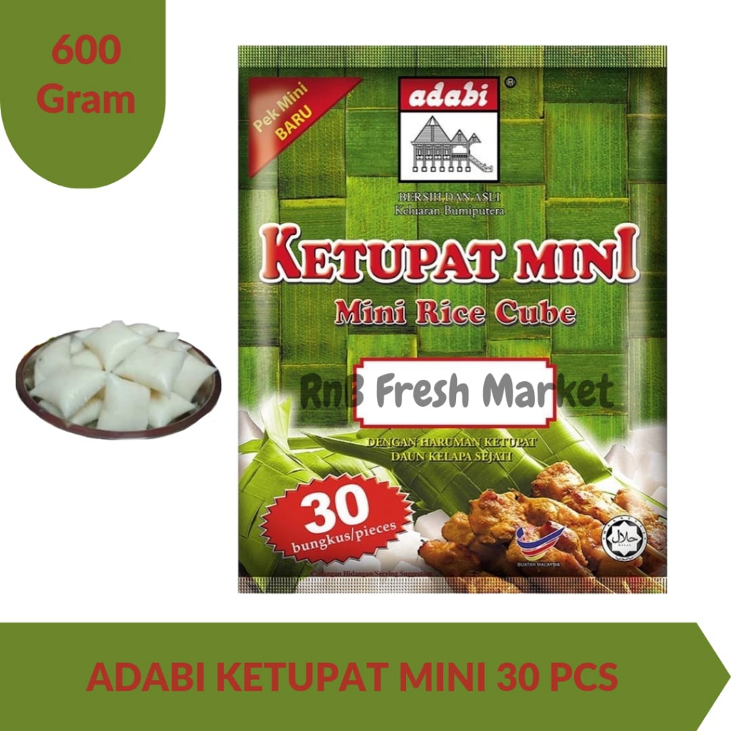 

Adabi Ketupat Mini 600 Gram Isi 30 pcs