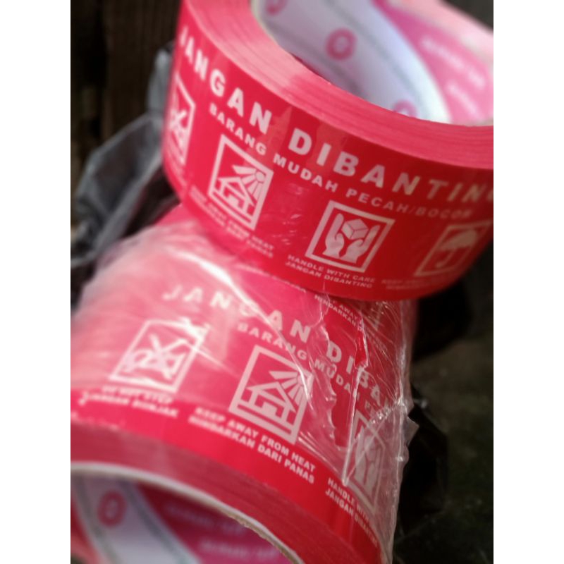 

Lakban jangan dibanting Warna Merah dari Daimaru tape
