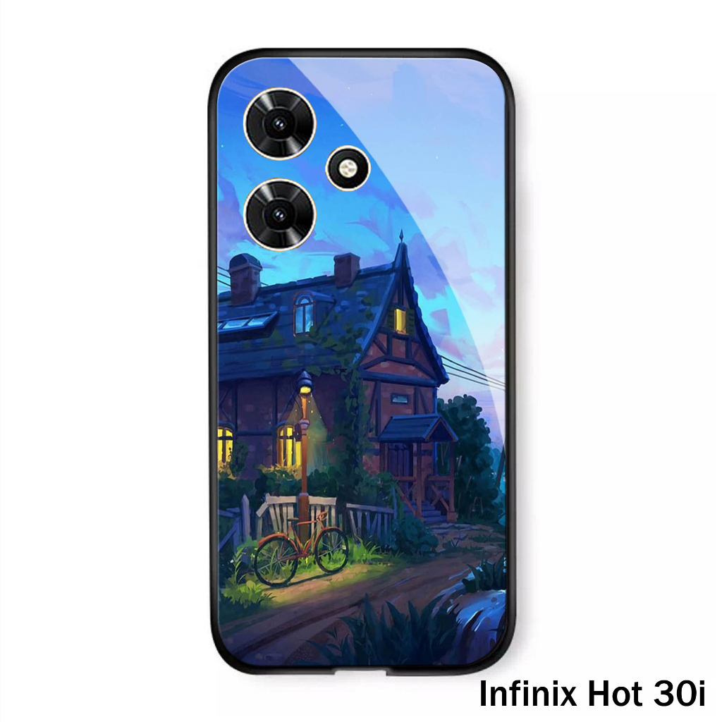 [H20] Softcase Glass Kaca Infinix Hot 30i - Casing Hp  Infinix Hot 30i - Case Hp Infinix Hot 30i
