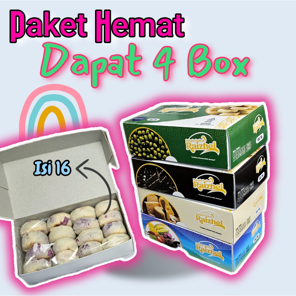 

4 BOX BAKPIA PATHOK RAIZHEL ISI 16 / BOX