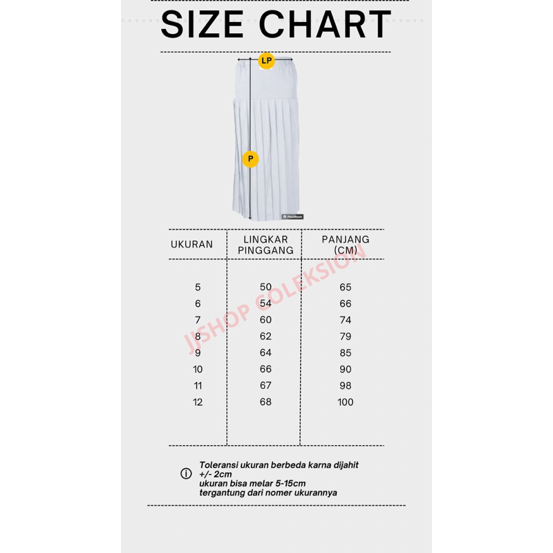 termurah seragam sekolah rok panjang putih sd ,smp , sma , rok panjang lipit turun pinggang putih ,
