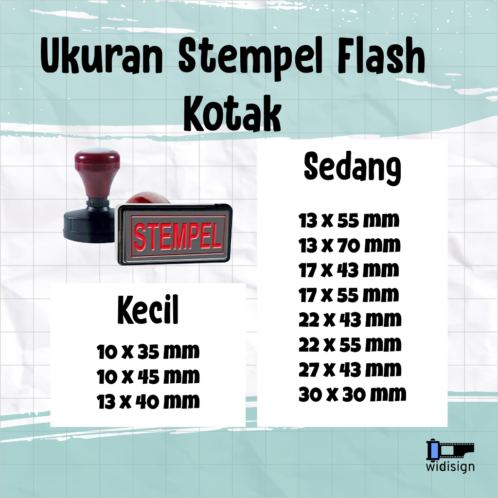 

Stempel Flash Persegi Panjang Otomatis Satu Warna