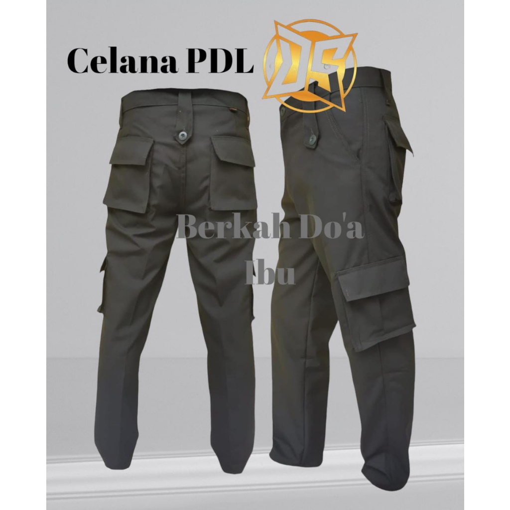 Celana PDL Warna coklat polisi/Celana Lapangan pramuka/Celana PDL