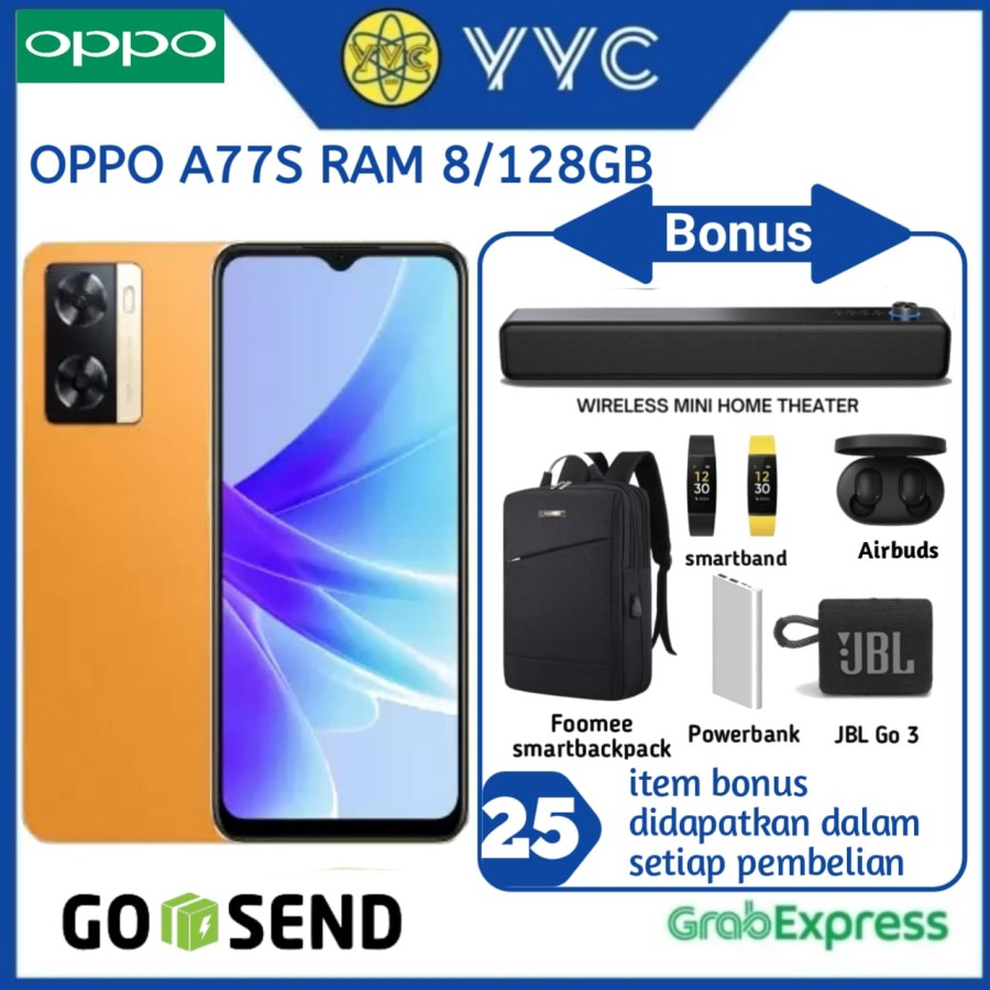 Oppo A77S Ram 8/128GB (Ram 8GB Rom 128GB) - Garansi Resmi