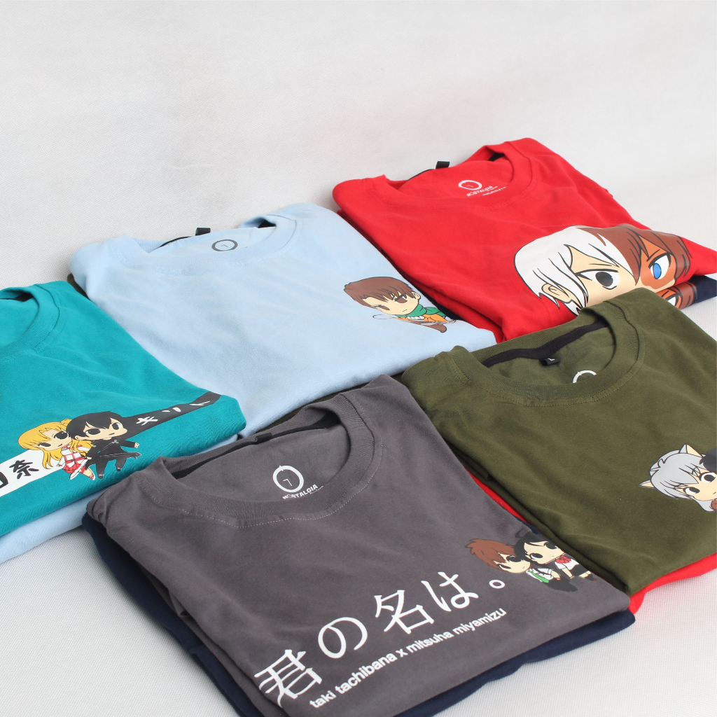 ( CUCI GUDANG ) Kaos Anime Lengan Panjang Hunter X Hunter - Spongebob - Conan - Digimon - Harvest Mo