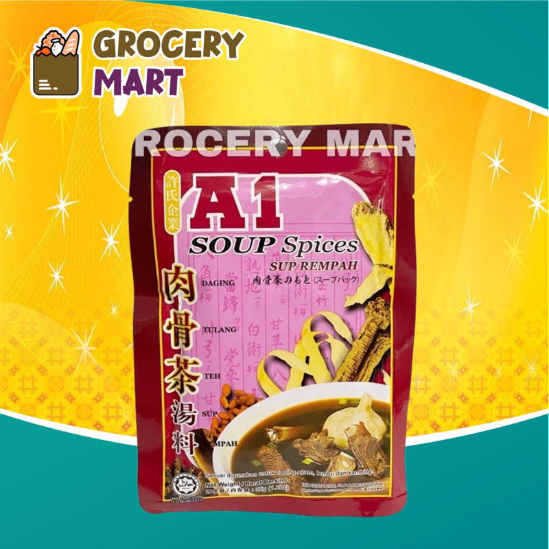 

A1 Soup Spices BAK KUT TEH 35gr / Bumbu Sup Rempah Herb Spices