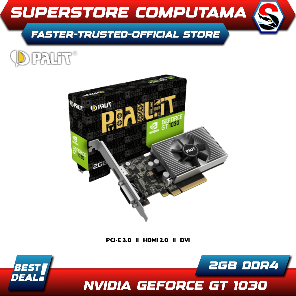 VGA PALIT GeForce GT 1030 2GB DDR4 - PALIT GT1030 2GB DDR4