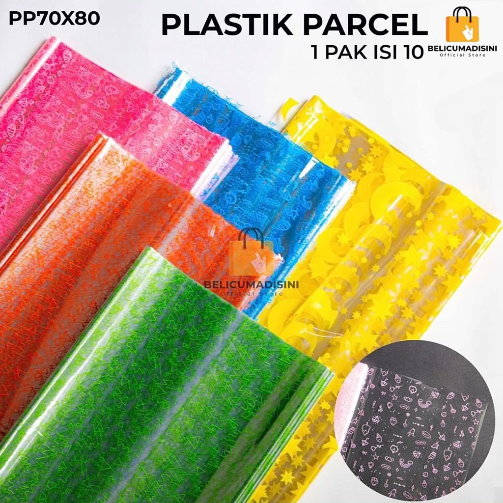 

(ISI 10pcs) Plastik OPP Lembaran Parcel Motif 80x60 cm / Plastik Bingkisan / Plastik Kaca Motif Tipis / Plastik Tumpeng / Souvenir Suvenir Lembaran / Bungkus Kado Hadiah
