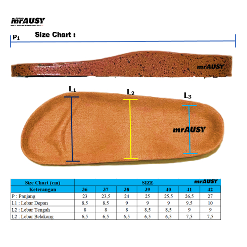 Sandal Cewek Wanita Birken Selop Motif mrAUSY Etnik Slop