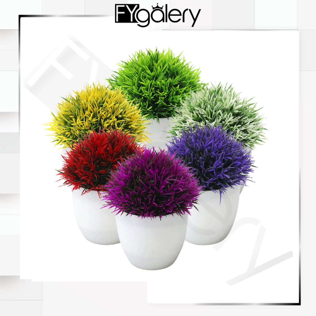 FYGALERY PT40 Pot Tanaman Hias Bunga Hias Plastik Ornamen Pot Bongsai Artificial Flower Decoration