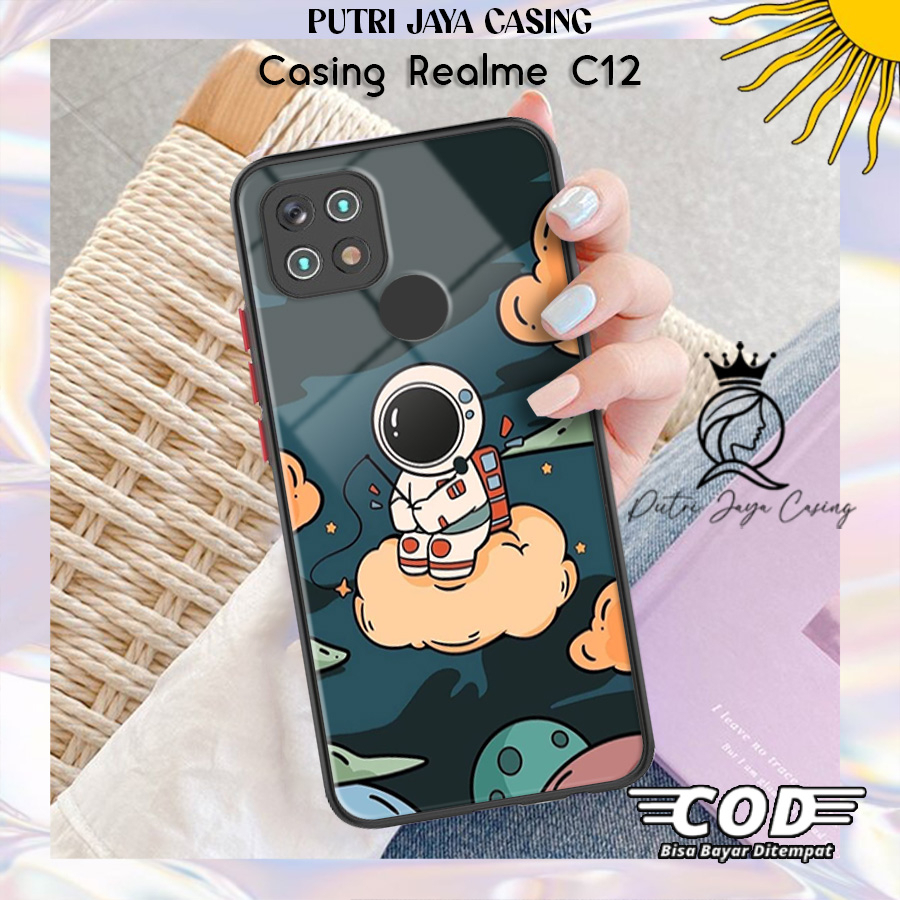 Case Hp Realme C12 casing Realme C12 Motif ASTROCUTE Casing Terbaru Case Karakter Lucu Casing Lucu C