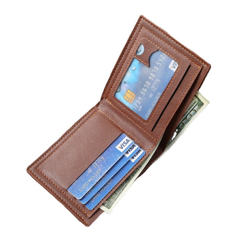 IMPOR JIANGBAO L26 DOMPET LIPAT PRIA BIFOLD MONEY WALLET BAHAN SINTETIS LEMBUT