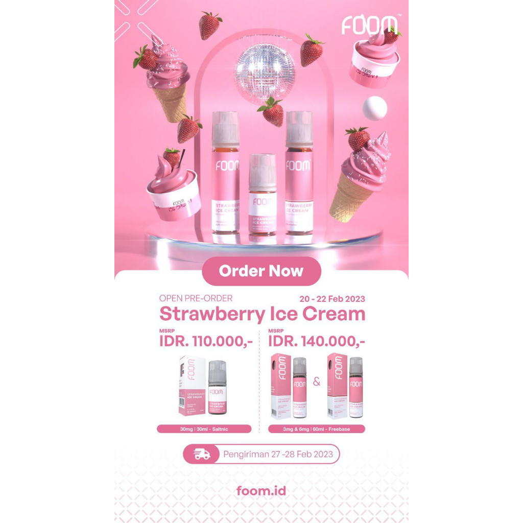 FOOM ICE CREAM SERIES 30ML CUKAI 2023