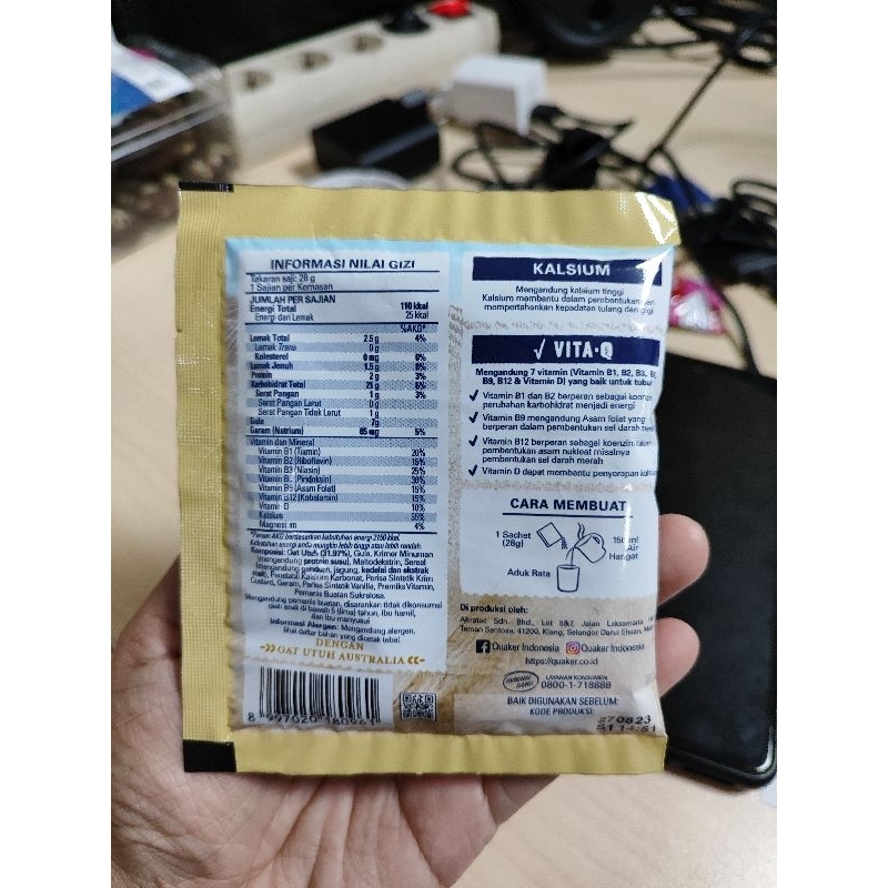 

Quaker Oats Sachet