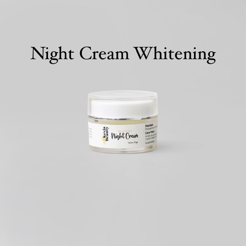 WHITENING NIGHT CREAM KEVIA BEAUTY | Krim malam whitening