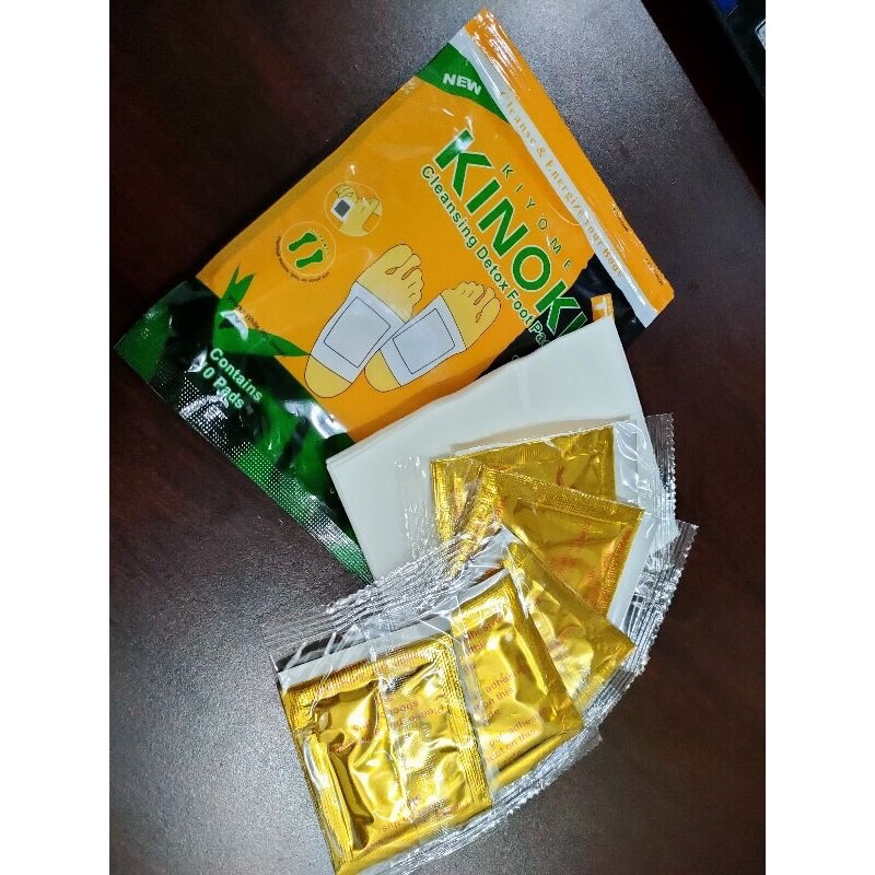 Koyo Kaki KINOKI Gold Detox Asli / Kinoki Gold Ginger Salt 1 Box isi 10pcs