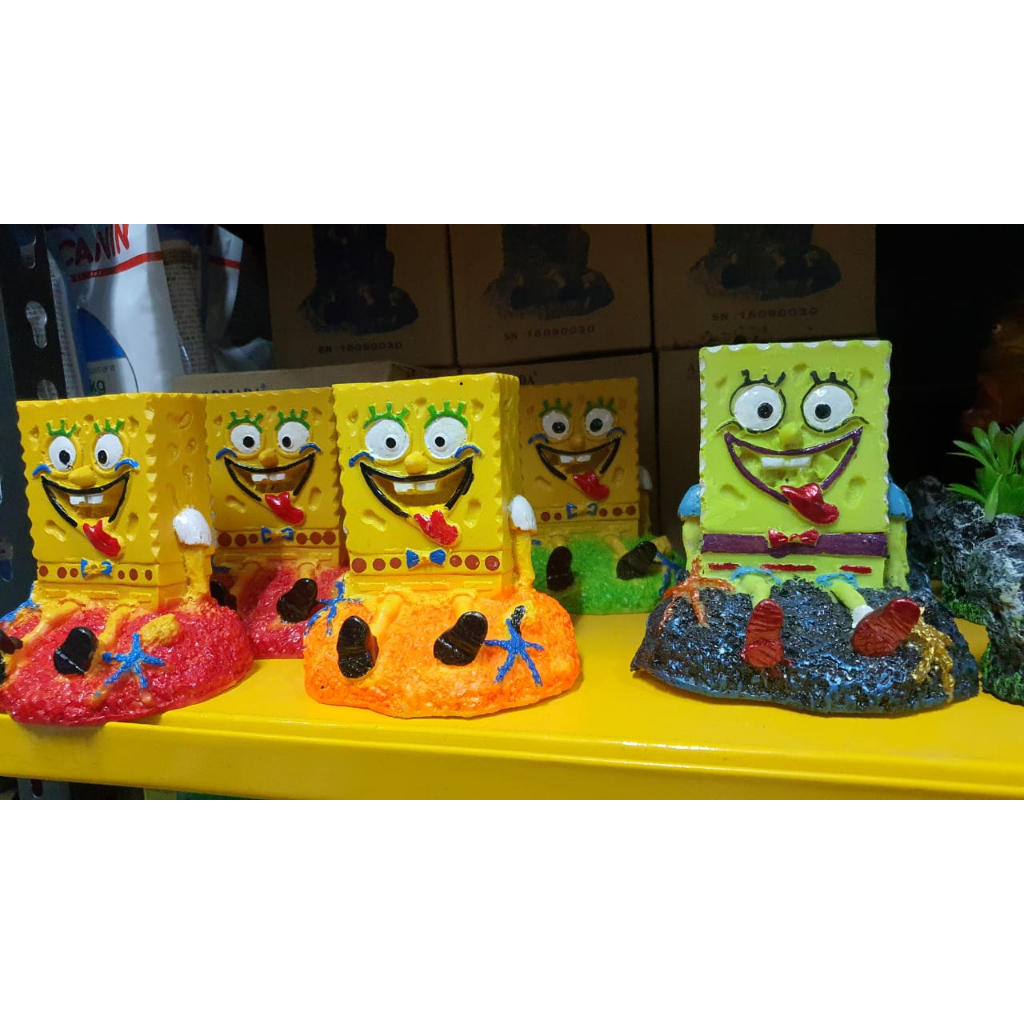 MINIATUR - Hiasan Aquarium - Spongebob
