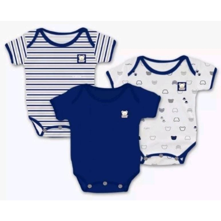 Fluffy Jumper Pendek Bold Series 3pcs (FY-MJUMP/3) -WARNA RANDOM