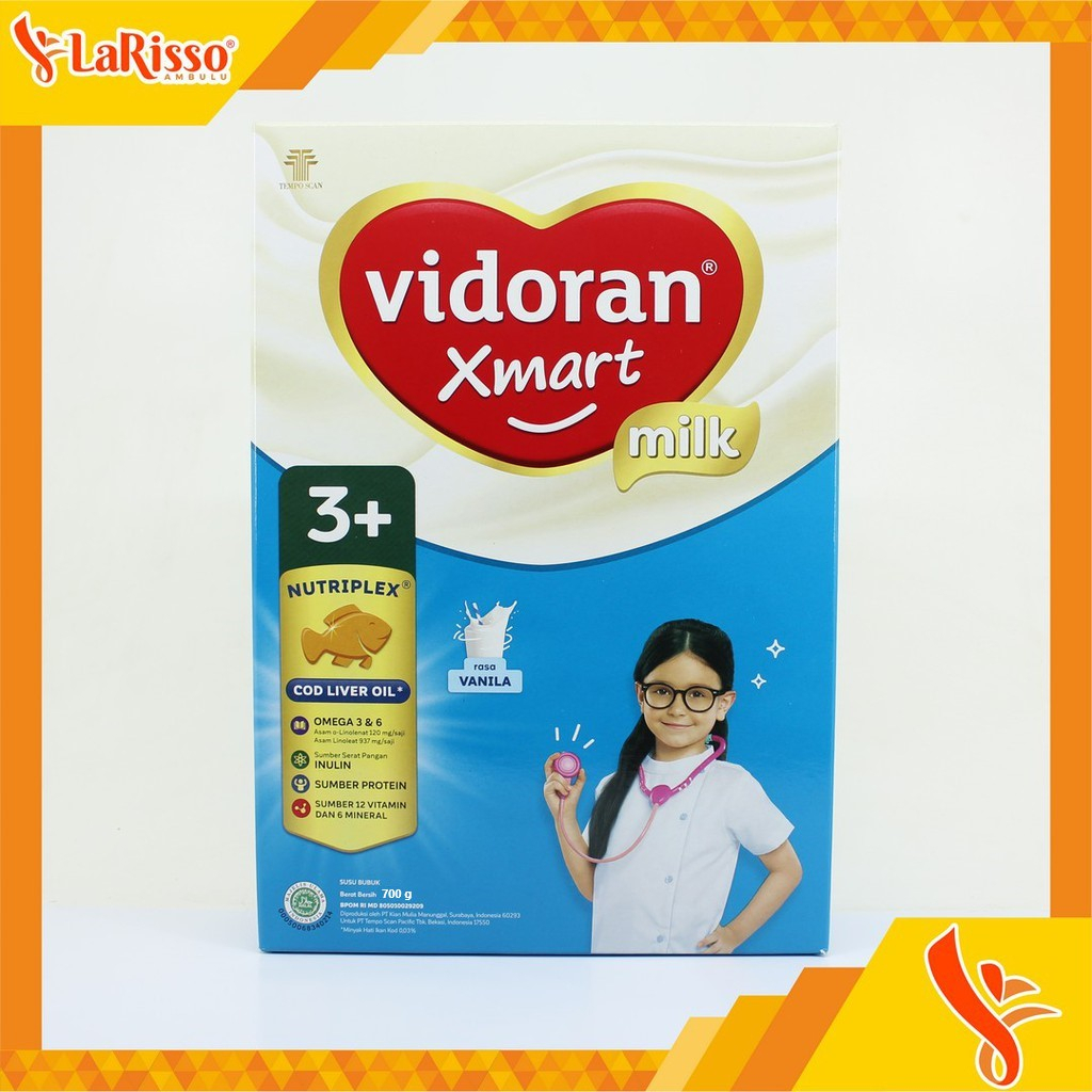 

VIDORAN XMART MILK 3+ 700GR SUSU PERTUMBUHAN ALL VARIAN