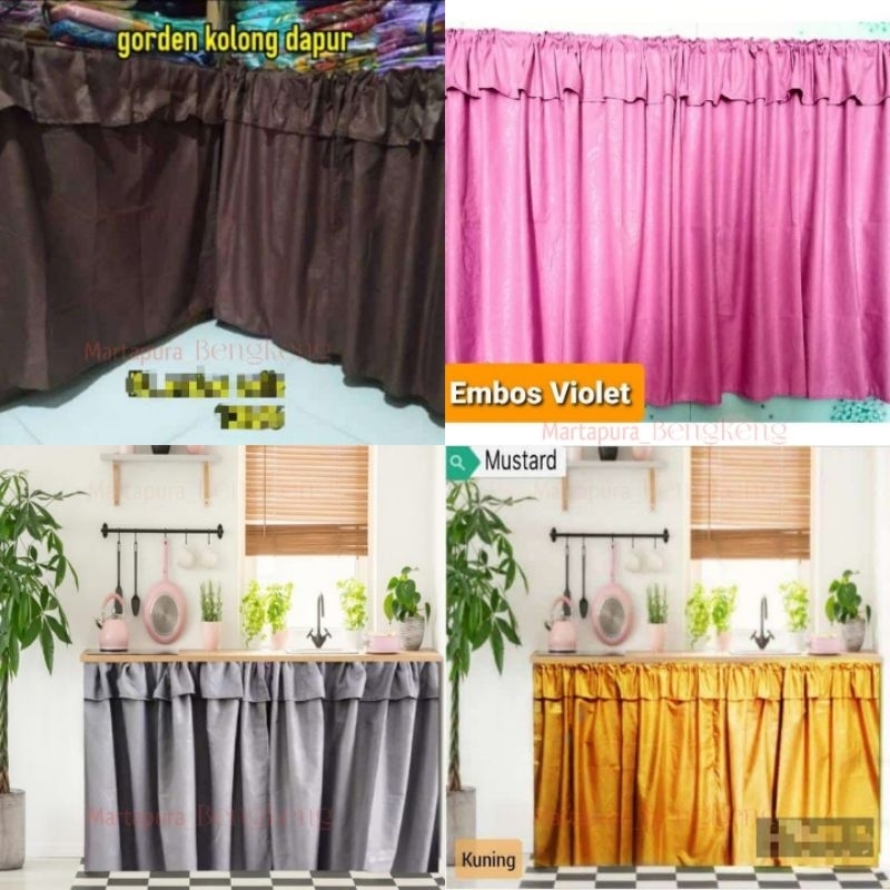 Gorden kolong dapur / Gorden kolong meja
