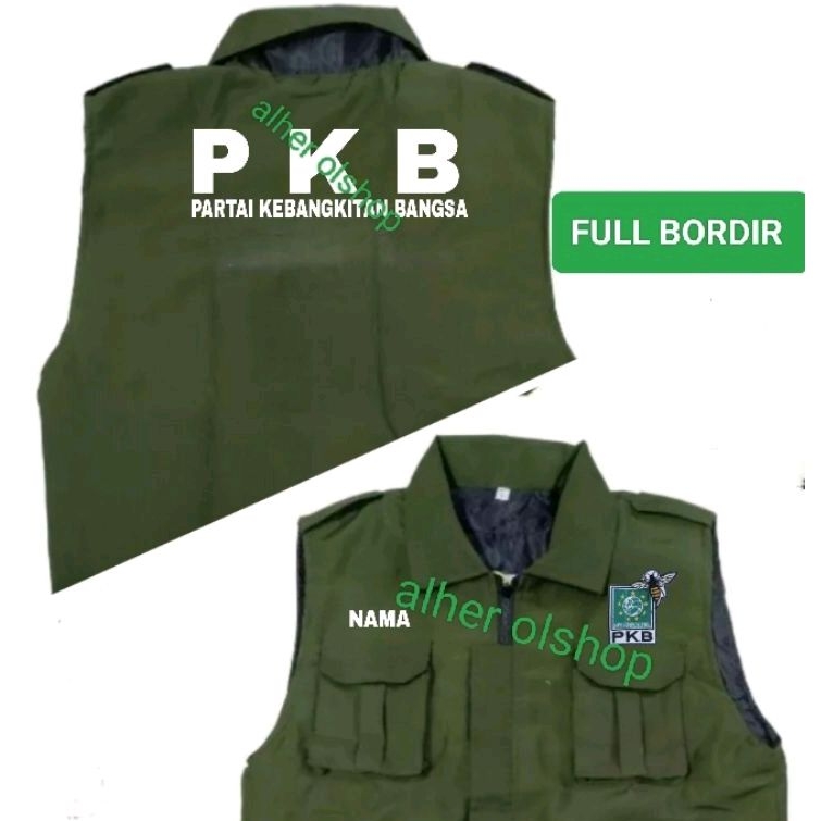 Rompi partai PKB hijau army rompi PKB rompi kerja PKB rompi kerja Partai PKB rompi partai kebangkita