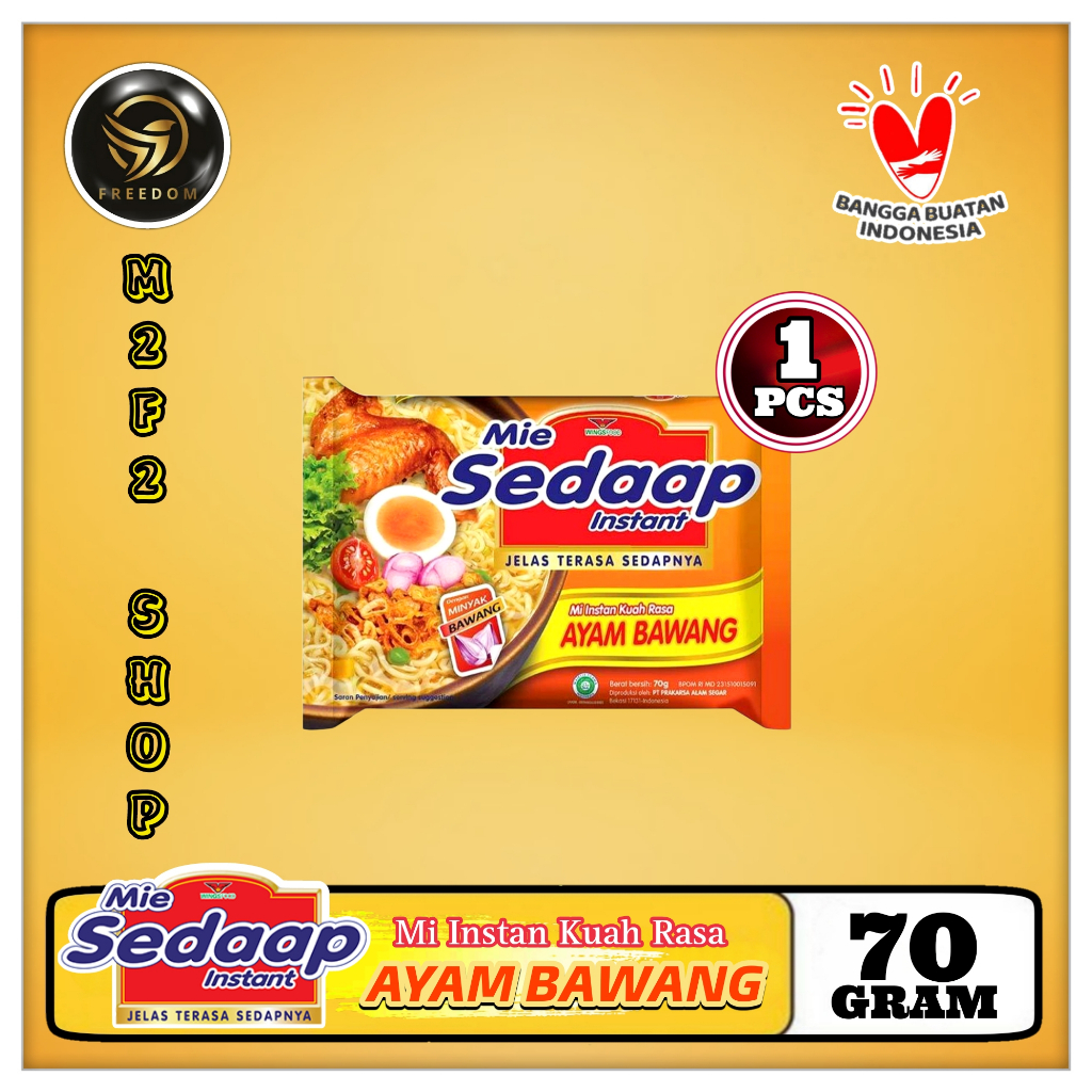 

Mie Sedaap Instant Kuah Rasa Ayam Bawang | Bag - 70 gr (Kemasan Satuan)