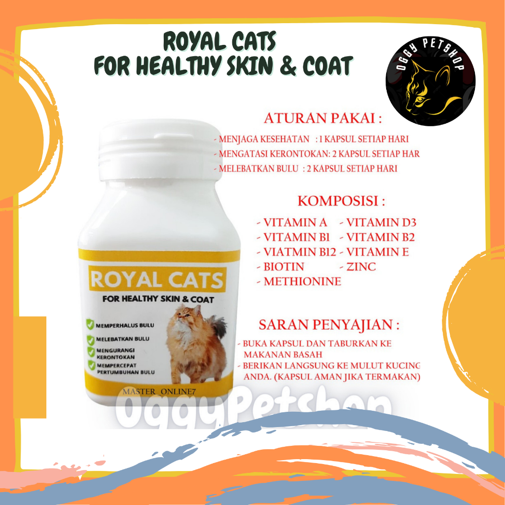 VITAMIN ROYAL CATS KUCING ISI 40 CAPSUL