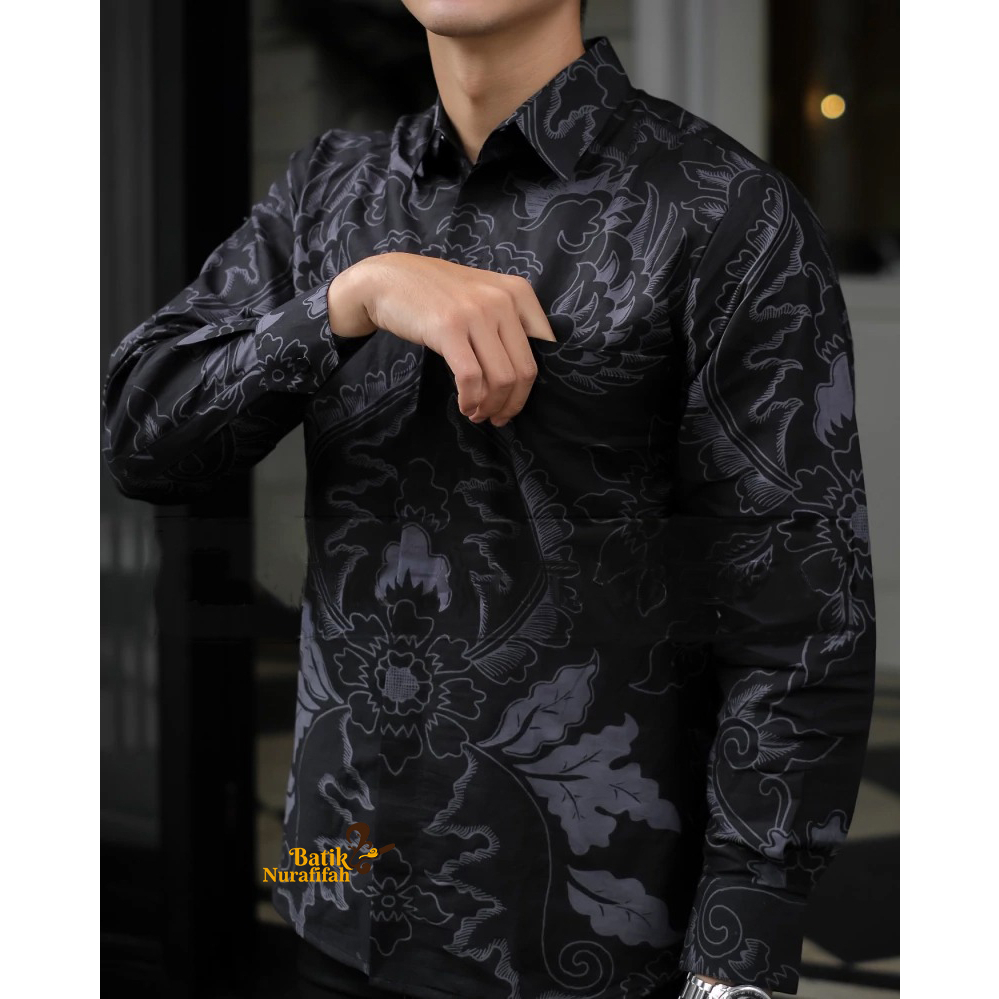 BAJU ATASAN KEMEJA BATIK BATIK PRIA LENGAN PANJANG SLIMFIT LAPIS FURING TERBARU TERLARIS MASA KINI