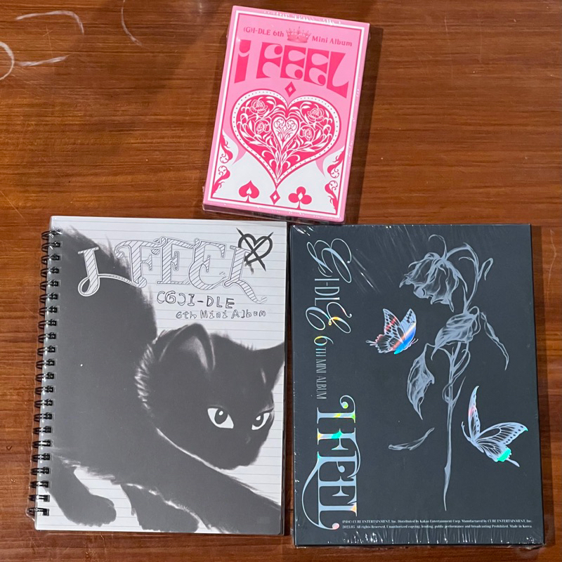 [READY STOCK] I feel (G)I-DLE Album Sealed + Poster (Queencard, Queen, Cat, Butterfly Version) GIDLE