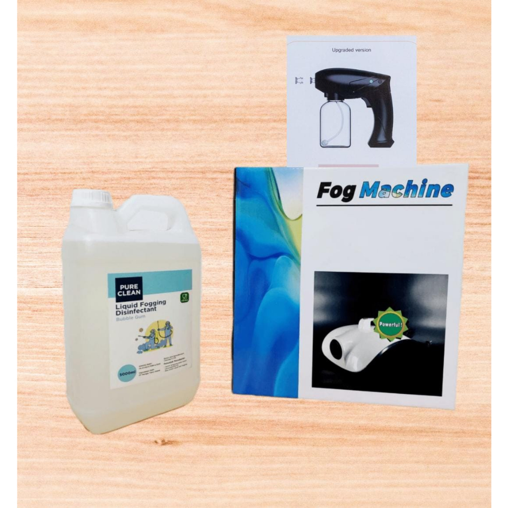 PROMO BUNDLING!!! FOG MACHINE + CAIRAN 5L VARIAN BUBBLE GUM ATAU SEREH (PILIH SALAH SATU)