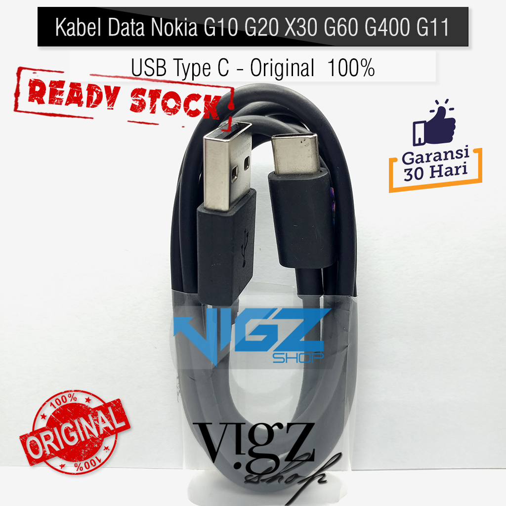 Kabel Data Nokia 5.4 5.3 G10 G20 X30 G60 G400 G11 USB Type C Original 100%