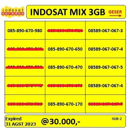 NOMOR CANTIK INDOSAT KUOTA DATA