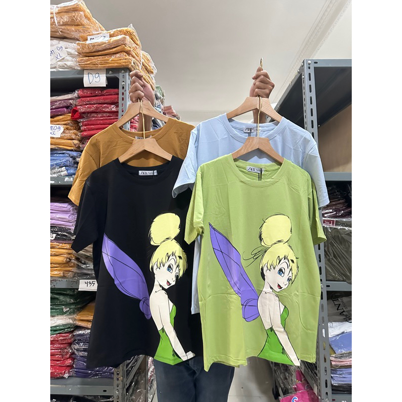 ATASAN GIANTS BASIC OVERSIZE MOTIF TINKER BELL KAOS IMPORT BANGKOK (BJGB519)