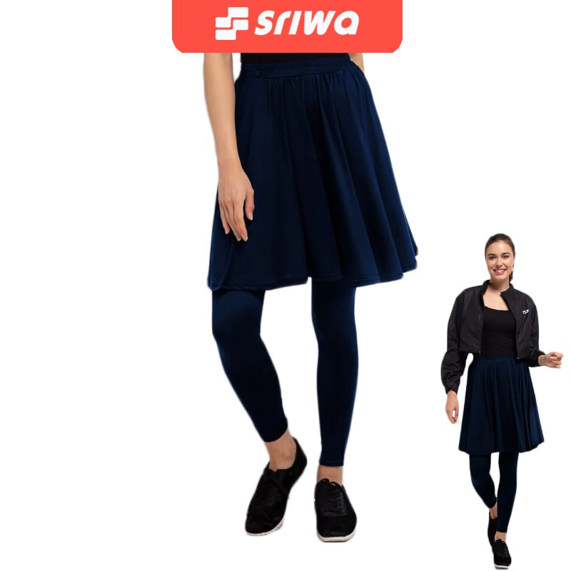 SRIWA Celana Legging Rok Olahraga Wanita Zumba Jogging Rok Panjang Selutut CL19