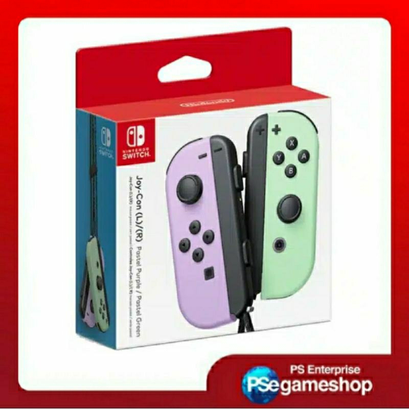 Nintendo Switch JoyCon Controllers (Pastel Purple / Pastel Green)