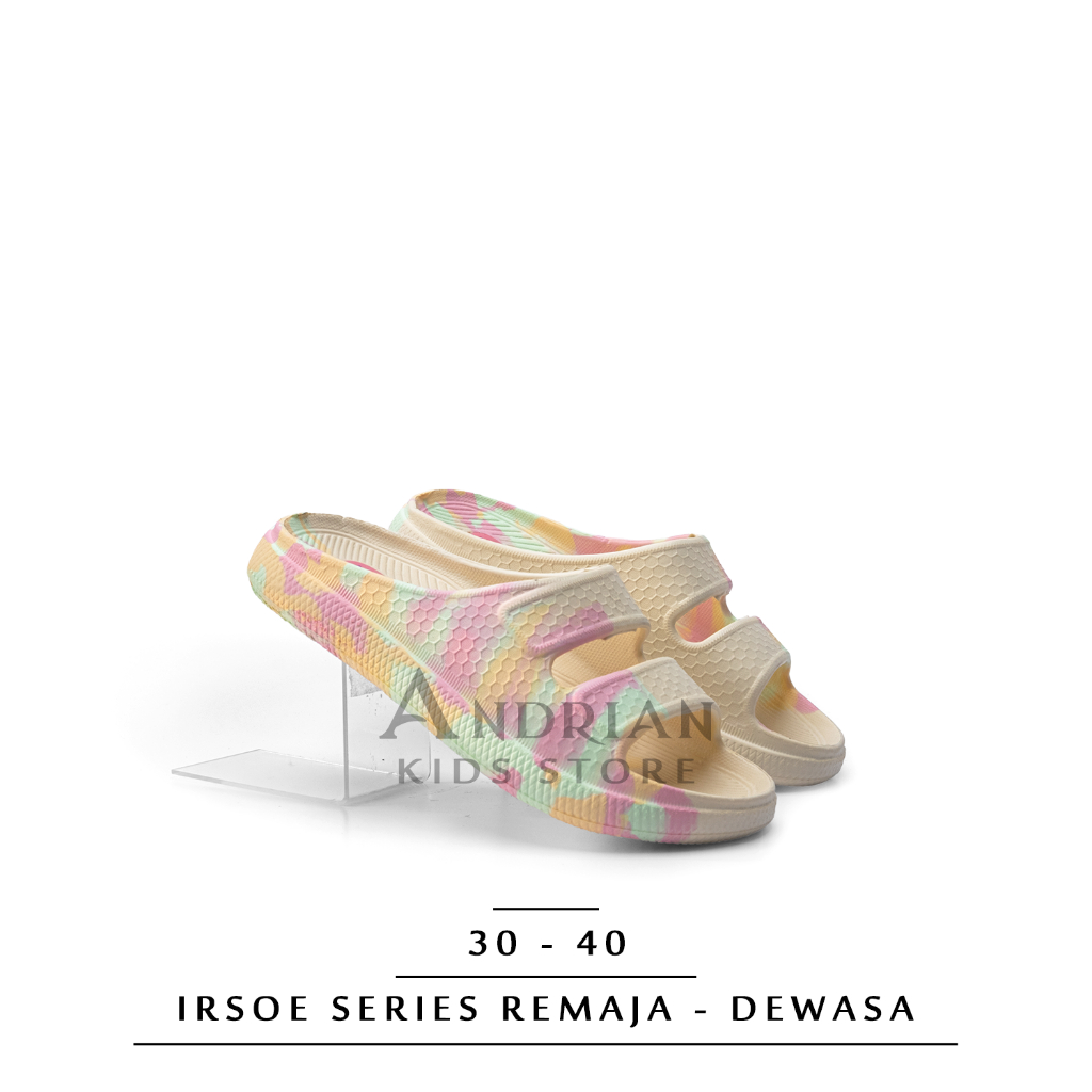 New Irsoe Sandal Selop Loreng Wanita Remaja - Dewasa Size 30 -40