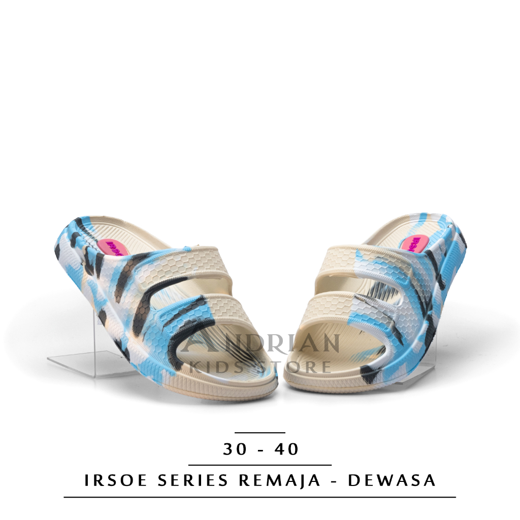 New Irsoe Sandal Selop Loreng Wanita Remaja - Dewasa Size 30 -40