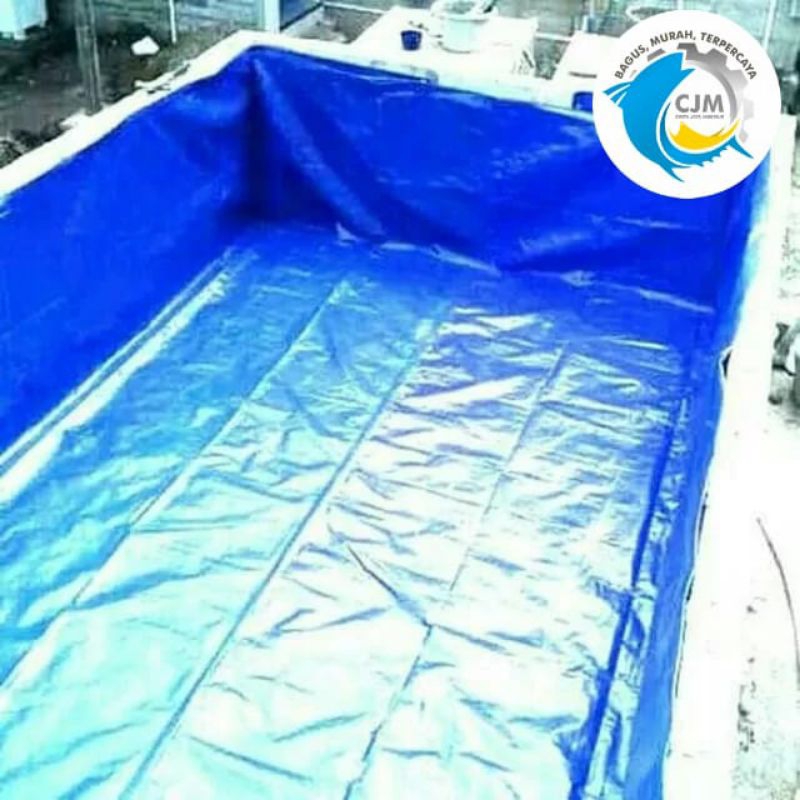 Terpal Kolam 4x2x1 meter Terpal Kotak A12  2x4x1