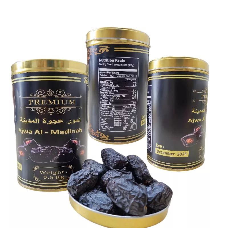 

Kurma Ajwa Al Madina Premium Kemasan Kaleng 500 gram