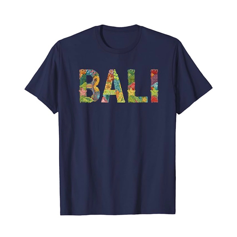 Atasan Baju Kaos Anak Awesome Bali Design With Jungle Font And Beautiful Colors T-Shirt or kids Baju