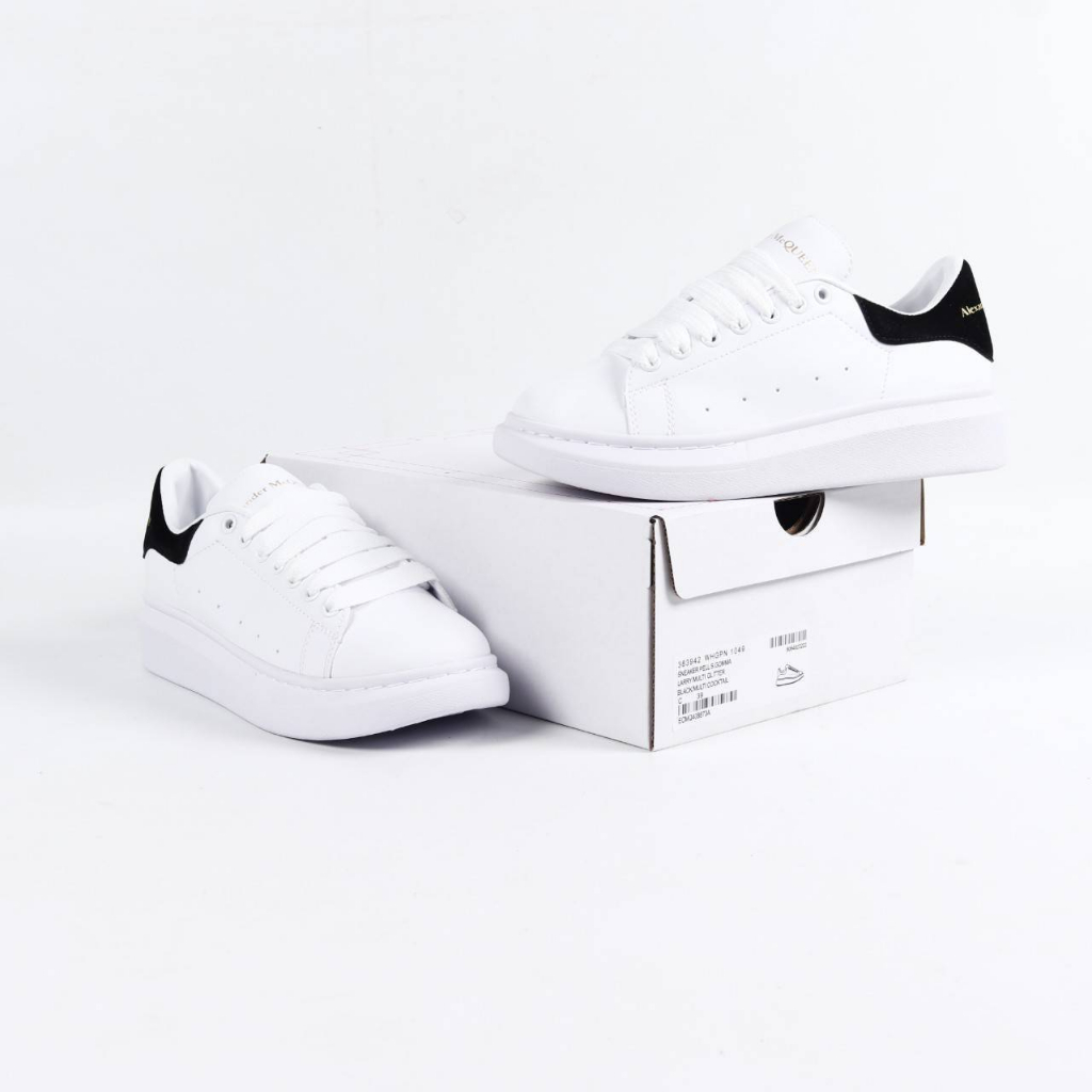 (MRVS) Sepatu Pria Wanita Alexander McQueen White Black