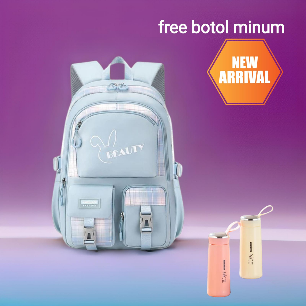 Tas Sekolah anak Tas Ransel Casual cewek 3 in 1 Luminous Backpak Tas Sekolah TR804