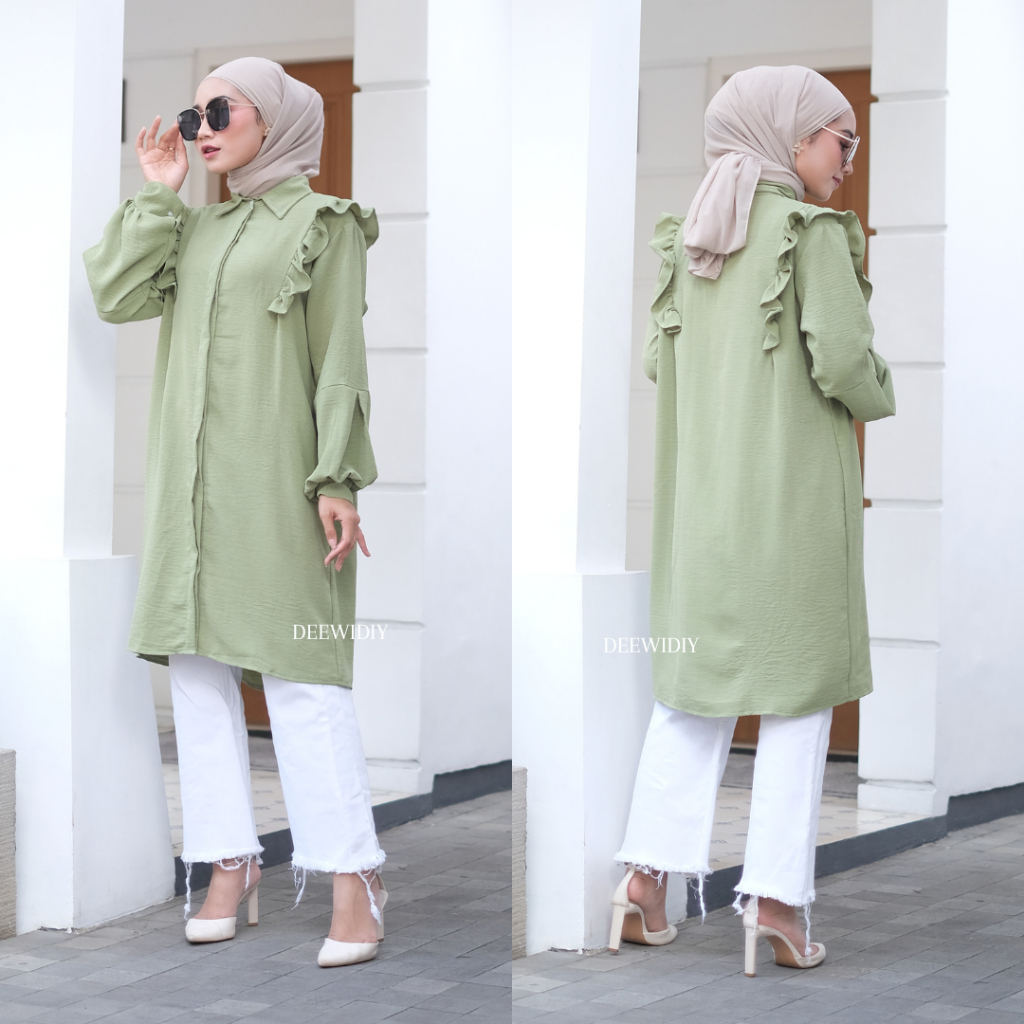 TUNIK CRINCKLE WANITA / TUNIK BUSUI / KAMILA TUNIK DEEWIDIY