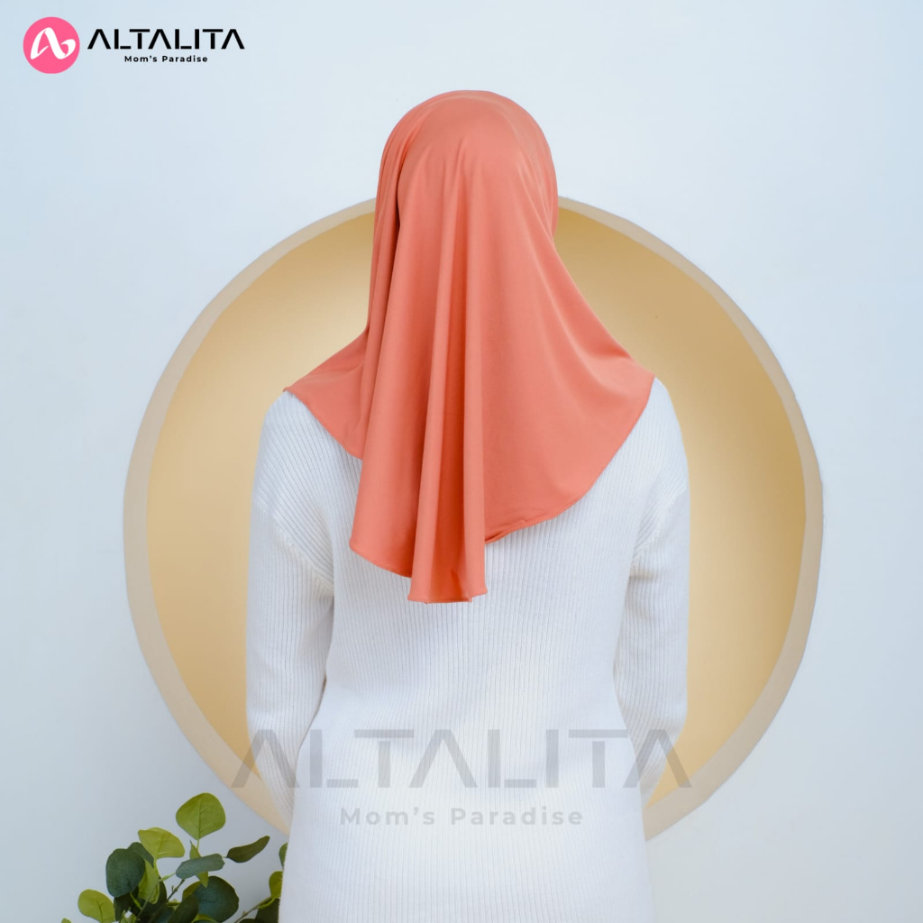 Altalita - Hijab Instan Qaila Penguin Kerudung Sport Size M Menutup Dada Jilbab Bergo Hamidah pet Tebal Bahan Jersey Premium Cocok Untuk Sekolah Olahraga Volly Futsal Badminton dan Sehari-Hari