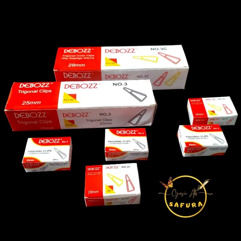 

trigonal clips paper klip deboz jepit kertas