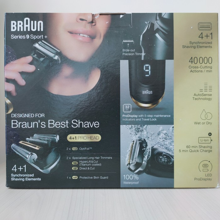 Braun Shaver Series 9 Sport 9320CC 9310CC Black Ori Made in Germany