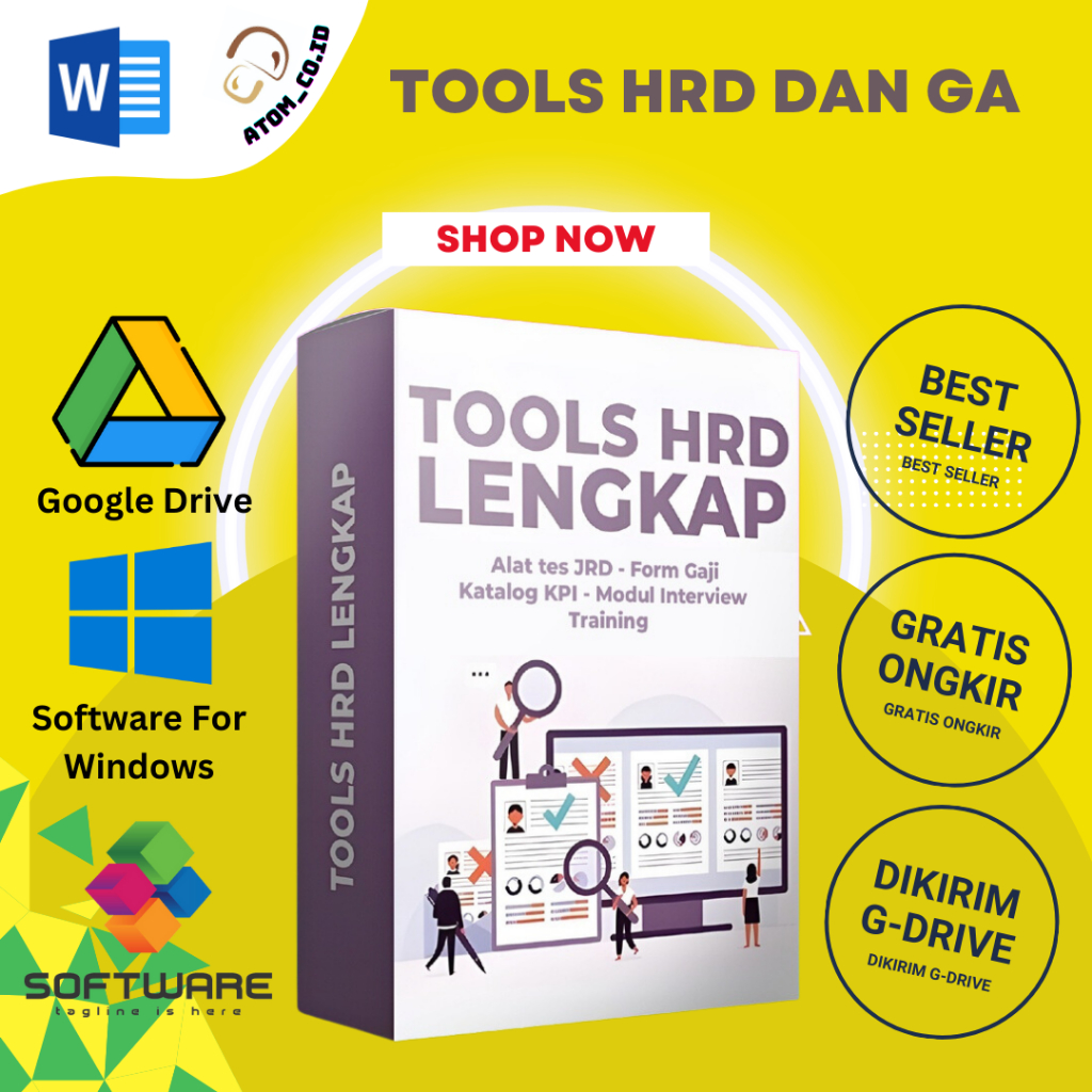 Tools HRD dan GA Terlengkap  + SOP HRD + Form Tabel Gaji + Modul Interview